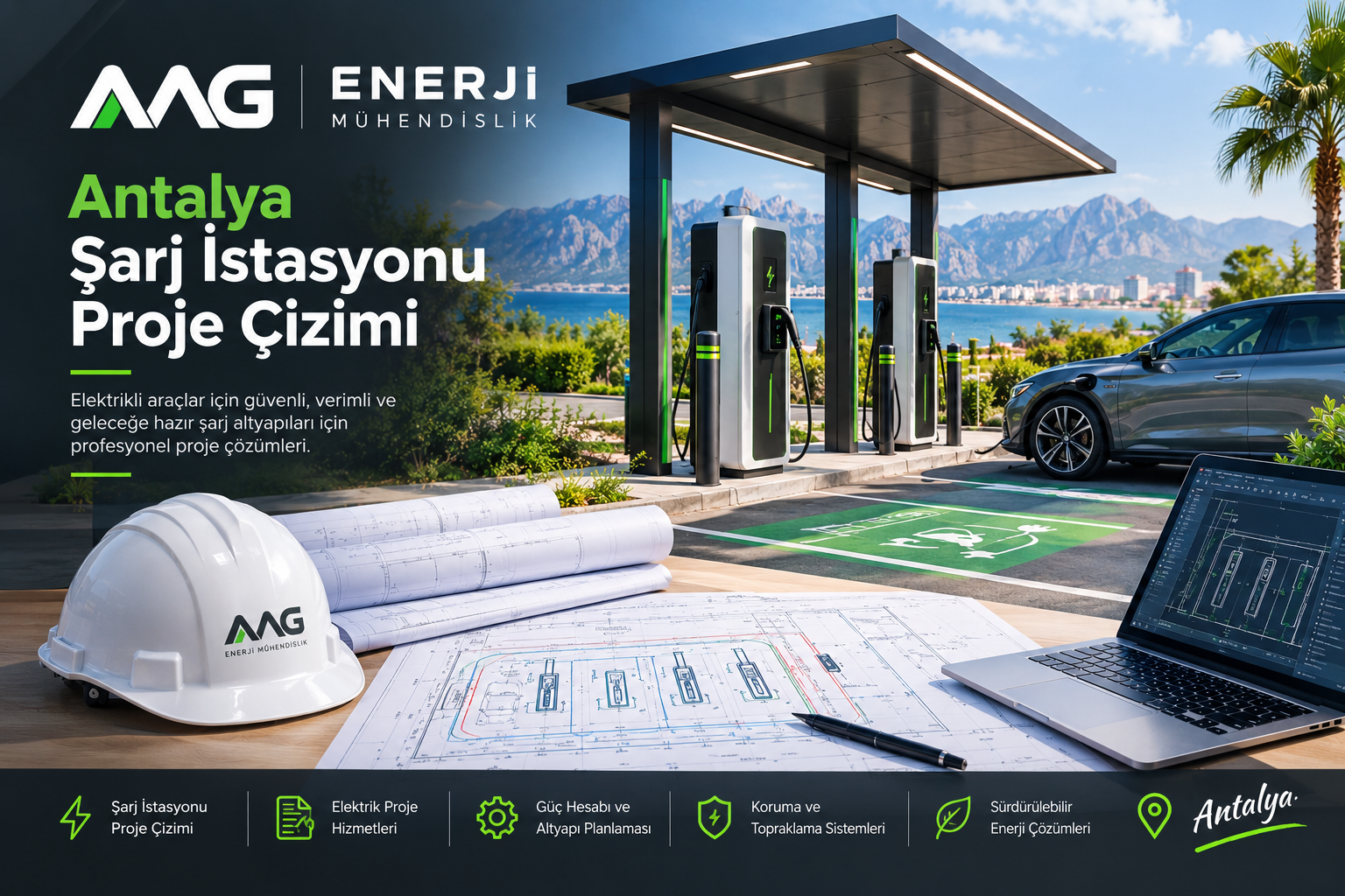 antalya elektrikli araba şarj istasyonu
